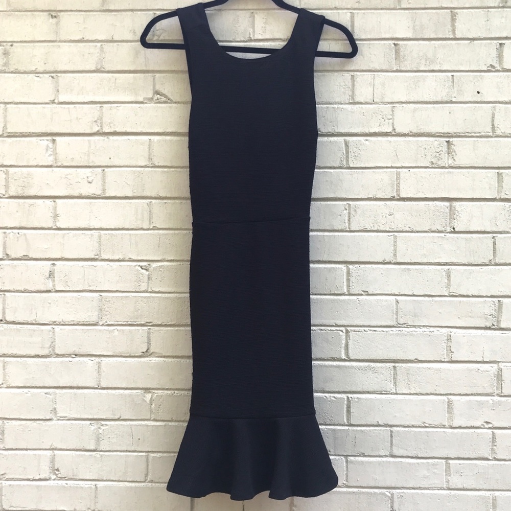 Fab’rik black trumpet style dress